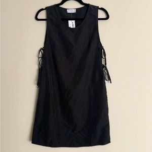 NWT Sage the Label Black Side Tie Mini Dress
